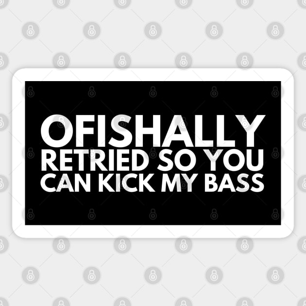 Kick My Bass Sticker by HobbyAndArt